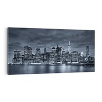 Obraz na płótnie 100x50 - Miejskie Migawki - noc, NY