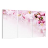 Obraz na płótnie 120x80 - Kwitnąca Wiśnia - kwiaty, kwitnącej