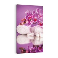 Obraz na płótnie 70x100 - Kwiatowy Relaks - orchidea, kwiat