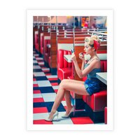 Plakat bez ramy 21x30 - Ikoniczna Uroda - retro, Marylin Monroe