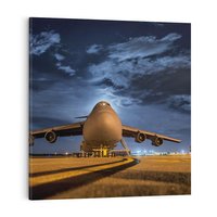 Obraz na płótnie 60x60 - Samolot: Podniebna Wolność - samolot, transport
