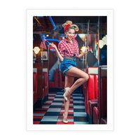 Plakat bez ramy 30x40 - Czas Wstecz - retro, restauracja