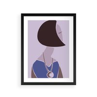 Plakat w ramie 50x70 - Kobieca Esencja - nowoczesny plakat, modern art - rama czarna