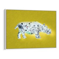 Obraz w ramie 120x80 - Odnalezione w oceanie snów - pozytywna, wesoła sztuka - rama biała