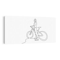 Obraz na płótnie 120x60 - Minimalistyczna Przejażdżka - szkic, minimalizm