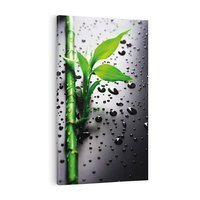 Obraz na płótnie 70x100 - Bambusowa Harmonia - bambus, liście