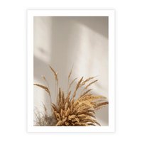 Plakat bez ramy 21x30 - Natura i Elegancja: Obraz Boho - trawy, boho