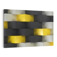 Obraz na płótnie 100x70 - Gry kolorów - abstrakcja, 3d