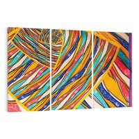 Obraz na płótnie 120x80 - Eksplozja Abstrakcyjnych Barw - abstrakcja