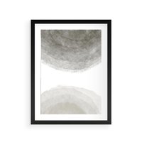 Plakat w ramie 50x70 - Impresje Energii - rozmyte cienie, abstrakcja - rama czarna