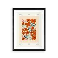 Plakat w ramie 30x40 - Refleksje Kolorowych Tajemnic - kwiaty, kompozycja - rama czarna