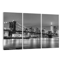 Obraz na płótnie 120x80 - Symbole Nowego Jorku - most, Nowy Jork