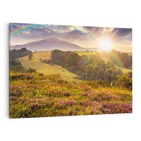 Obraz na płótnie 120x80 - Pejzaż na łące - pejzaż, łąka