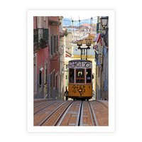 Plakat bez ramy 30x40 - Lizbońskie tramwaje - podróż w czasie - Lizbona, tramwaj