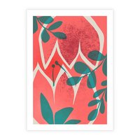 Plakat bez ramy 30x40 - Migotliwe Kształty Plam - nowoczesny plakat, abstrakcyjne kwiaty