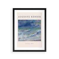 Plakat w ramie 50x70 - Auguste Renoir: Plakat z Pięknem Morza - auguste renoir, reprodukcja - rama czarna