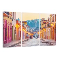 Obraz na płótnie 120x80 - W stronę marzycielskich horyzontów - włoska uliczka, wieczór