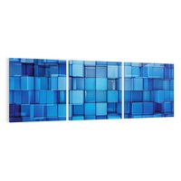 Obraz na płótnie 120x40 - Abstrakcyjne 3D: Kolorowe bloki - abstrakcja, 3d