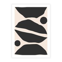 Plakat bez ramy 50x70 - Surowa Abstrakcja - abstrakcyjny nowoczesny obraz, surowość