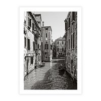 Plakat bez ramy 21x30 - Zabłądzić w Wenecji - wenecja, kanały