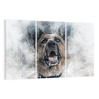 Obraz na płótnie 120x80 - Pies - wierny towarzysz - pies, sztuka