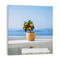 Obraz na płótnie 50x50 - Uroki Santorini - Santorini, Grecja