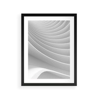 Plakat w ramie 30x40 - Geometryczna Harmonia - geometryczne, kształty - rama czarna