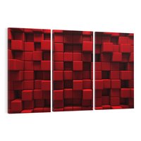 Obraz na płótnie 120x80 - Geometryczne 3D: wizja przestrzeni - geometryczne, 3D