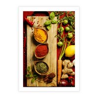Plakat bez ramy 21x30 - Smakowy Zmysł - przyprawy, kuchnia