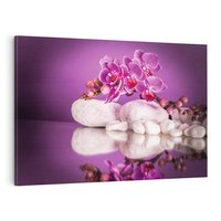 Obraz na płótnie 100x70 - Kwiatowy Relaks - orchidea, kwiat