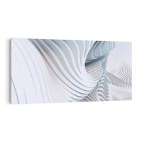 Obraz na płótnie 140x70 - Abstrakcyjne Przestrzenie - geometria, 3D