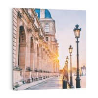 Obraz na płótnie 70x70 - Magiczne spacery - uliczka, perspektywa