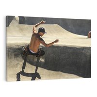 Obraz na płótnie 70x50 - Skateboardowe Wyzwanie na Desce - deskorolka, skateboard