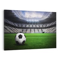 Obraz na płótnie 120x80 - Piłka nożna: pasja na stadionie - piłka, nożna