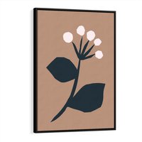 Obraz w ramie 50x70 - Rozbijające Granice - abstrakcyjny obraz, plakat - rama czarna
