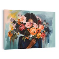 Obraz na płótnie 120x80 - Ukryte Emocje - obraz, akwarela