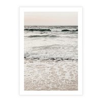 Plakat bez ramy 21x30 - Szarość Morza - morze, fale