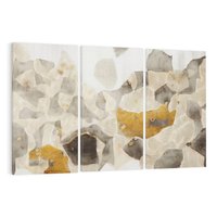 Obraz na płótnie 120x80 - Nowoczesne Złoto i Szarość - plamy, złoto