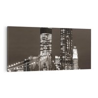 Obraz na płótnie 100x50 - Magia miasta nocą - miasto, noc