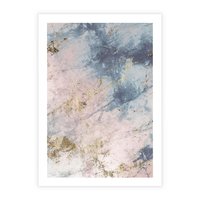 Plakat bez ramy 21x30 - Luksusowa Dekoracja - marmur, złoto