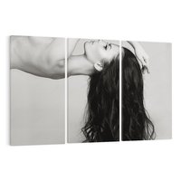 Obraz na płótnie 120x80 - Piękno włosów kobiety w ruchu - włosy, piękno