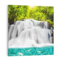 Obraz na płótnie 80x80 - Magiczne wodospady Tajlandii - Tajlandia, wodospad
