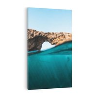 Obraz na płótnie 80x120 - Tajemnicza Podwodna Kraina - fotografia, podwodna jaskinia