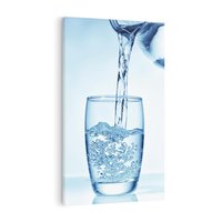 Obraz na płótnie 70x100 - Chłodząca szklanka wody - szklanka, wody