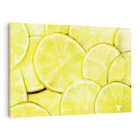 Obraz na płótnie 100x70 - Cytryny, Limonki - Owocowa Świeżość - cytryny, limonki