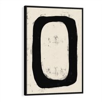 Obraz w ramie 50x70 - Wnętrza Kształtów - abstrakcja, minimalizm - rama czarna