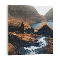 Obraz na płótnie 30x30 - Spokój Natury - skandynawski, pejzaż