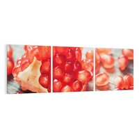 Obraz na płótnie 150x50 - Granatowa Inspiracja Kuchni - granat, kuchnia