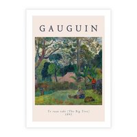 Plakat bez ramy 30x40 - Gauguin: Reprodukcja i Typografia - Gauguin, reprodukcja