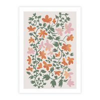 Plakat bez ramy 21x30 - Kwiatowa Refleksja - kwiaty polne, plakat